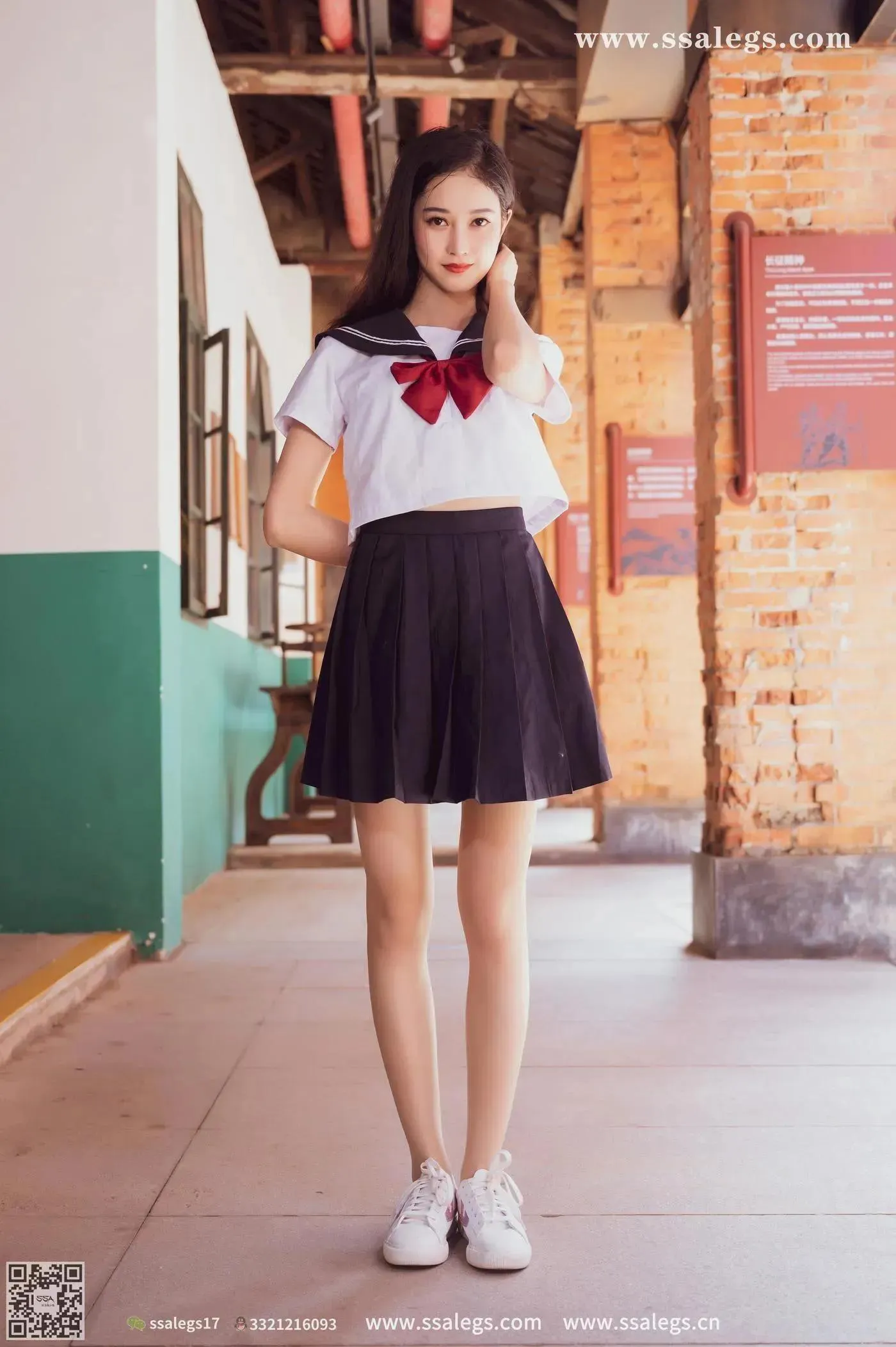 [SSA丝社]超清写真 NO.422 漫漫白色jk制服肉丝写真(下) [84P]插图